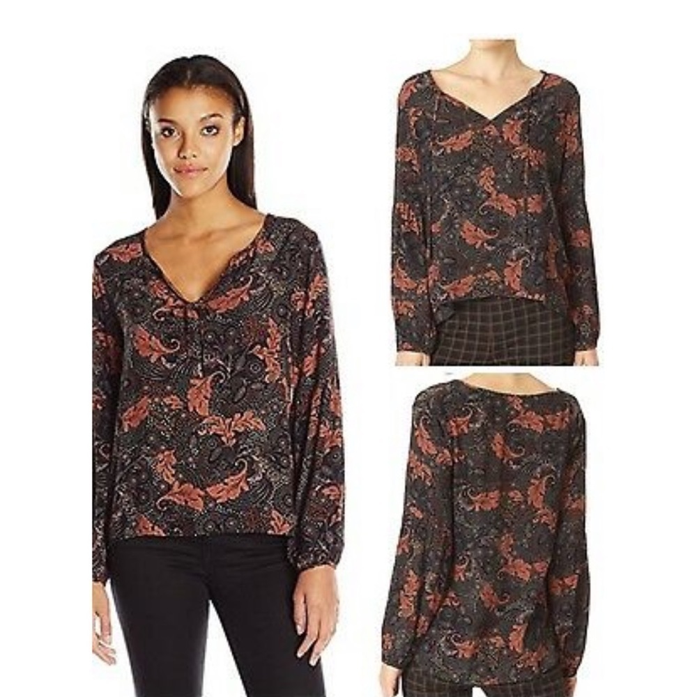 Sanctuary floral printed Scarlett blouse womens‎ size large